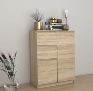 Wysoka komoda dąb sonoma 97x70cm