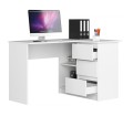 Białe-biurko-szkolne-z-szufldami-narożne-prawe