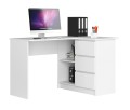 Prawostronne-biurko-z-szufladami-białe
