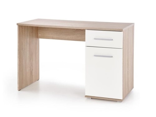 Biurko-szkolne-z-szufladą-i-szafką-sonoma-z-białym