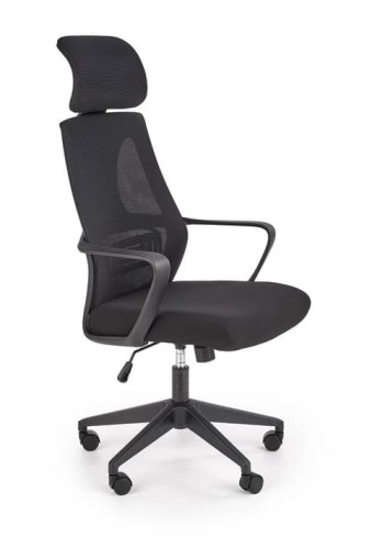 Czarny-fotel-biurowy-na-kółkach