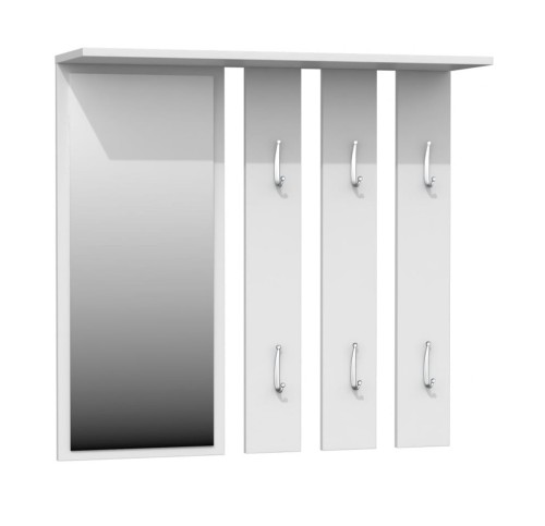 Biały-wieszak-do-przedpokoju-z-lustrem
