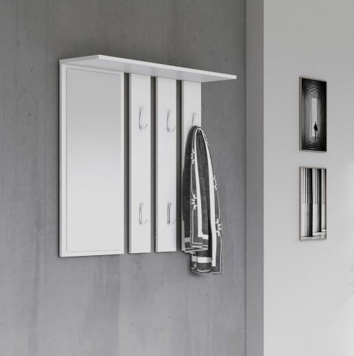 Biały-wieszak-z-lustrem-do-korytarza