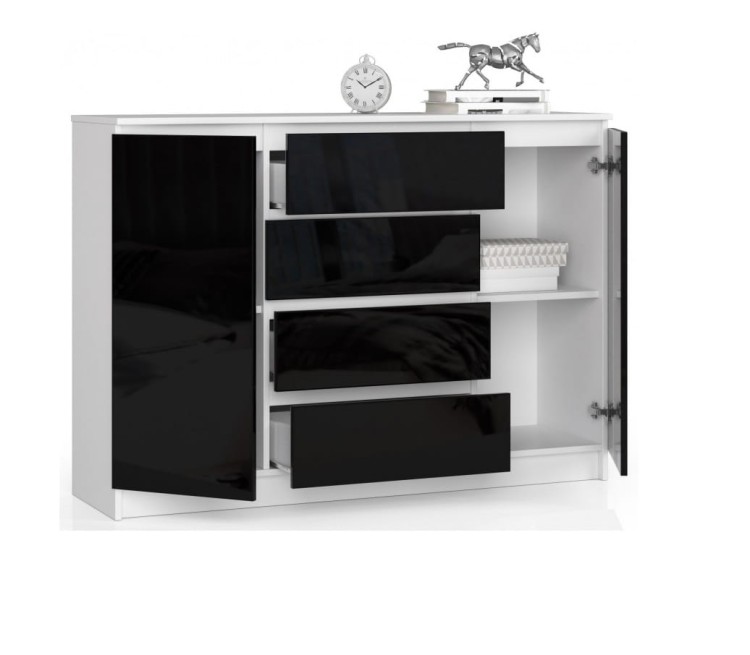 Komoda-z-czarnymi-frontami-z-szufladami-szafkami