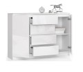 Szafka-do-salonu-biały-połysk-z-szufladami