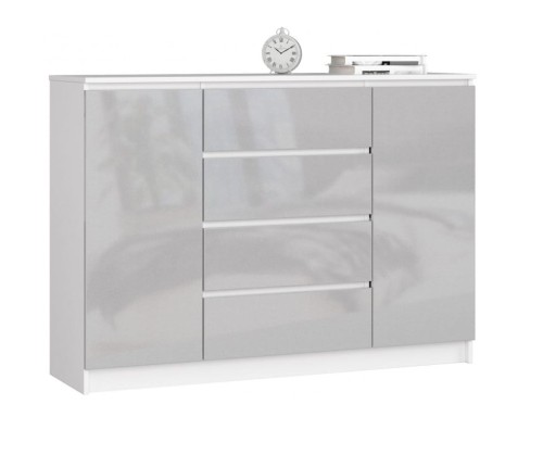 Szara-komoda-w-połysku-z-szufladami