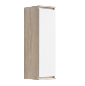 Wisząca szafka z półkami dąb sonoma/biel