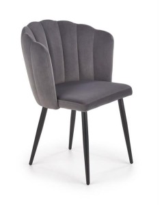 Szare kubełkowe krzesło do jadalni