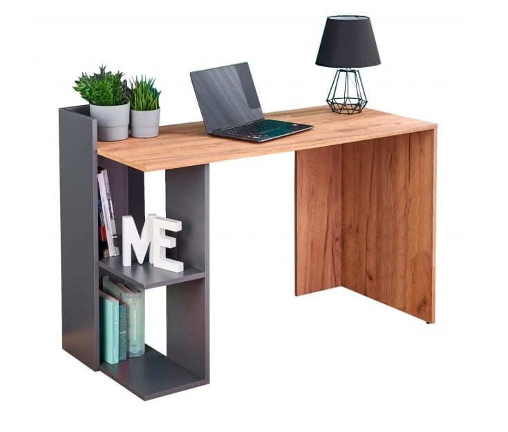 Młodzieżowe biurko z regałem dąb wotan.jpg