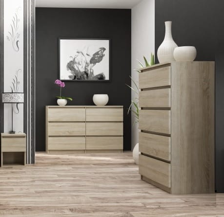 Komoda-do-sypialni-w-kolorze-dąb-sonoma