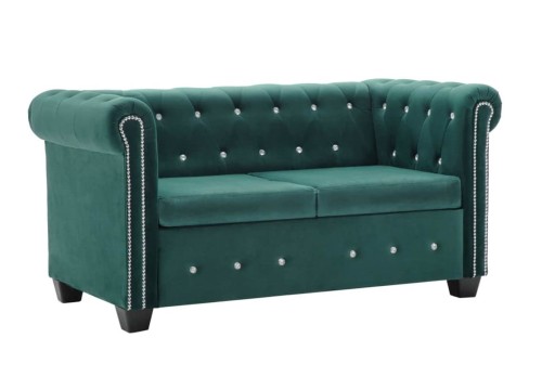 Dwuosobowa-zielona-sofa-w-stylu-glamour