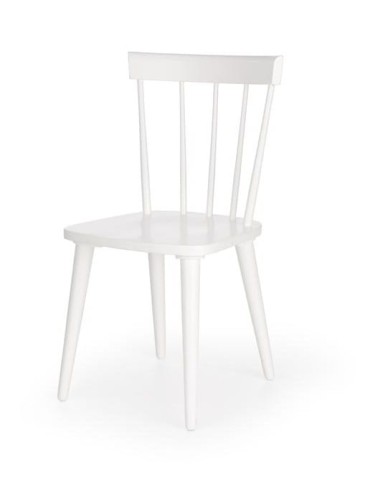 Białe-drewniane-krzesło-do-jadalni