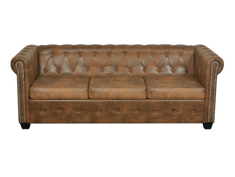 Elegancka-sofa-do-salonu-brąz-ekoskóra