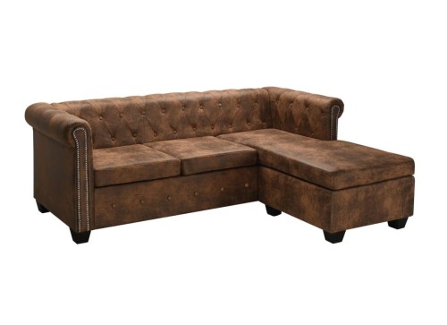 Brązowa-sofa-narożna-chesterfield