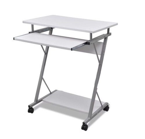 Białe-kompaktowe-biurko-na-kółkach