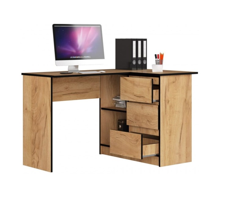 Biurko-pracownicze-narożne-dąb