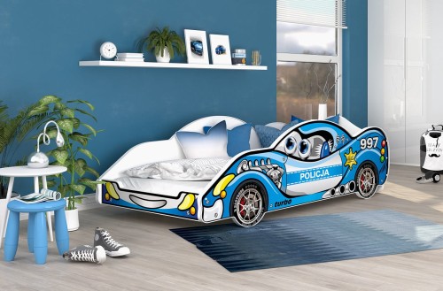 Niebieskie-łóżko-chłopięce-policja