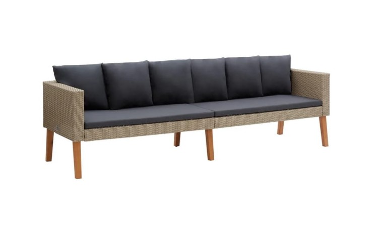 Sofa-ogrodowa-beżowa-z-technorattanu