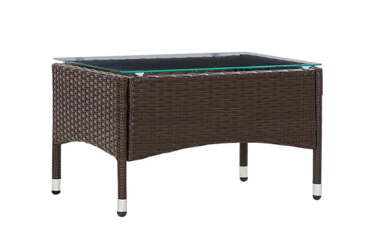 Brązowy-stolik-kawowy-ze-szklanym-blatem