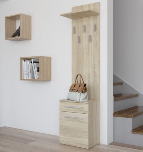 Garderoba-do-korytarzadąb-sonoma