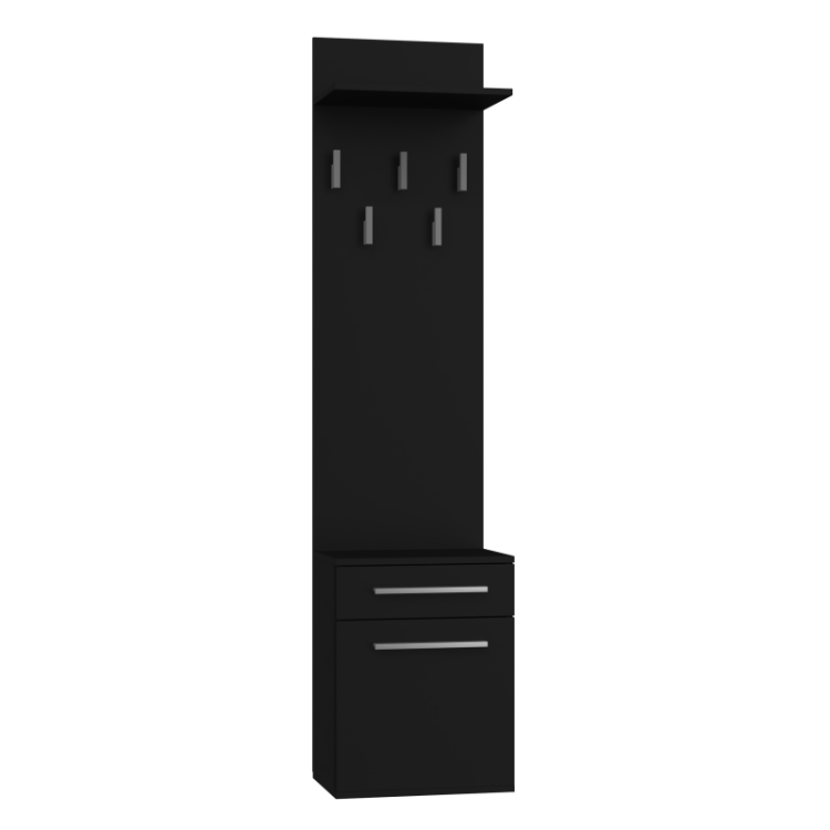 Czarna-garderoba-do-korytarza