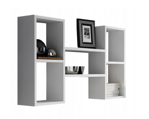 półka-biała-regał-wiszący