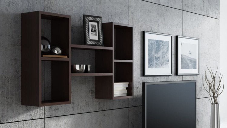 regał-wiszący-książki-wenge