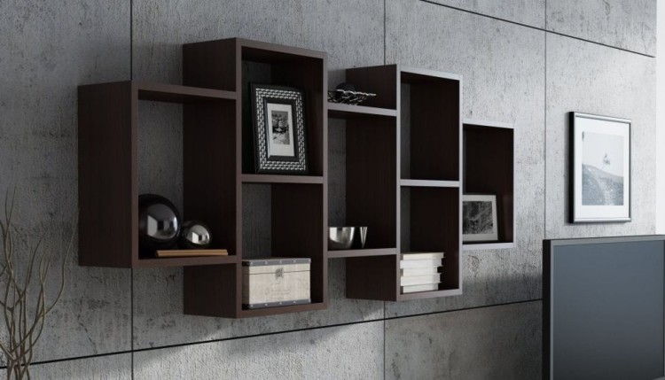 półka-wisząca-regał-wenge