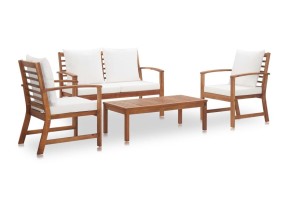 Drewniany komplet kawowy, ogrodowy