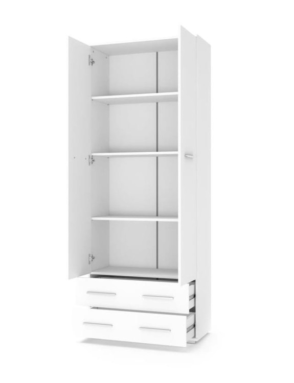 Biała-szafa-z-szufladami-połyski