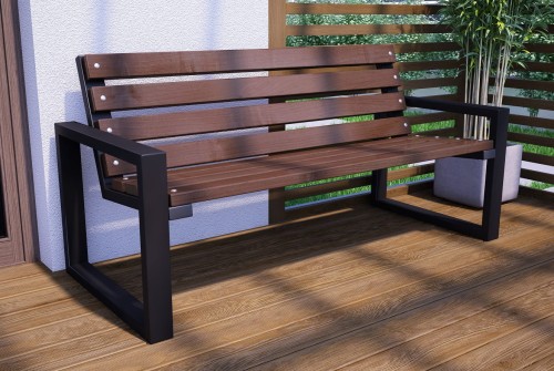 Ogrodowa-ławka-z-oparciem-orzech