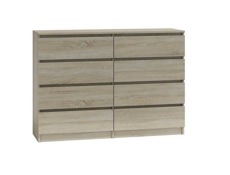 Komoda-8-szuflad-sonoma