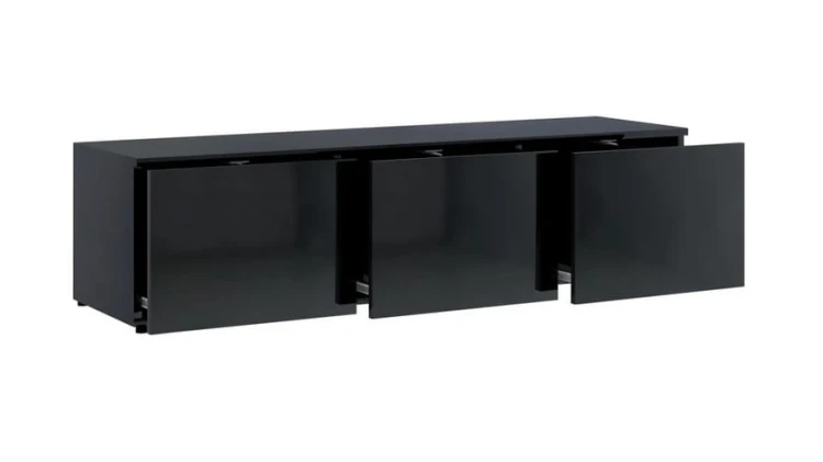 Trzy-pojemne-szuflady-komody-w-czarnym-połysku