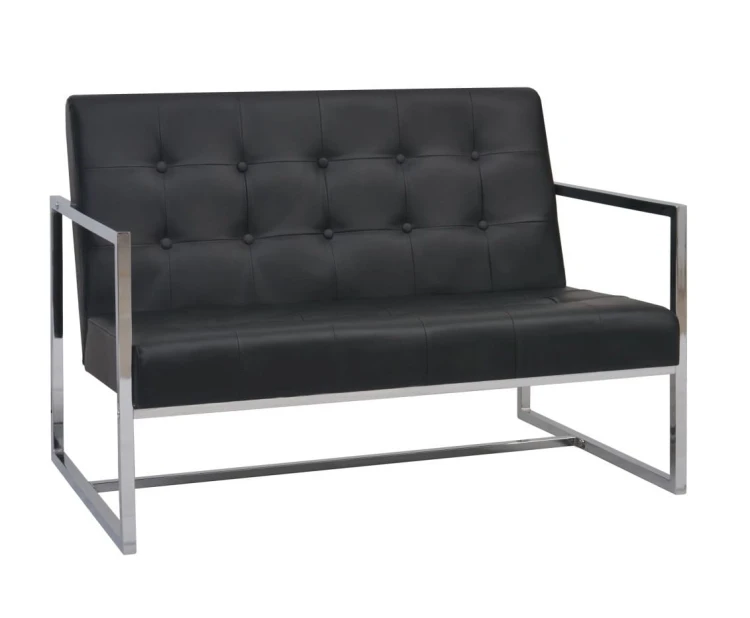 Czarna-dwuosobowa-sofa-do-gabinetu