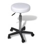 Obrotowe-krzesło-bez-oparcia-biel