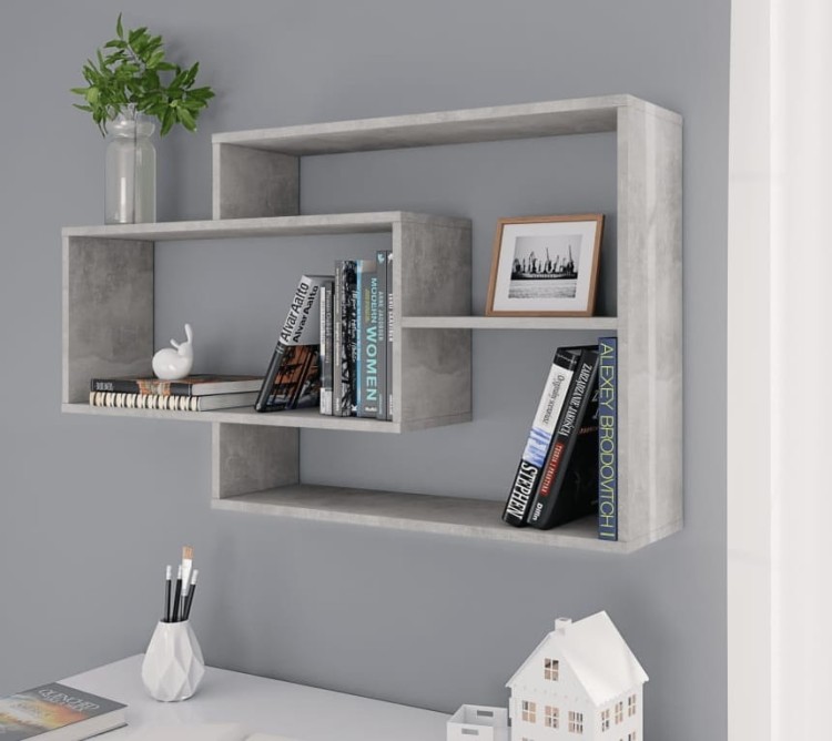 Wisząca-półka-na-książki-szary-beton