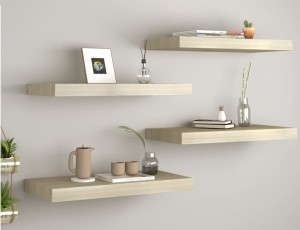 Półki ścienne dąb komplet 4 szt 50 cm