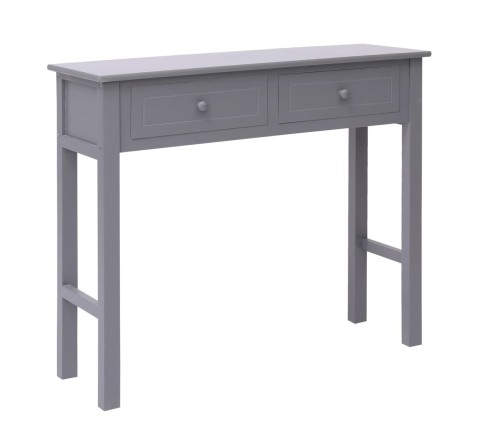 Szara-drewniana-konsola-z-szufladami