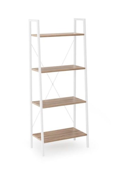 Biały-regał-z-półkami-sonoma-industrial