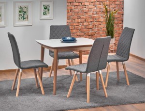 Klasyczny biały stół rozkładany 90÷190 x 80 cm scandi