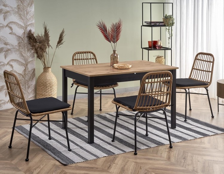 Prosty-stół-rozkładany-czarny-z-wotan