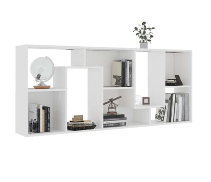 Półka-na-książki-i-ozdoby-biała