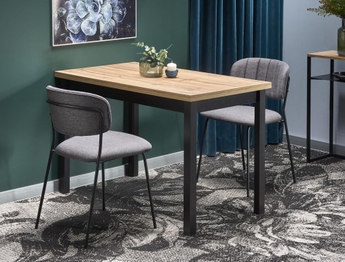 Prosty-stół-kuchenny-dąb-wotan-z-czarnym