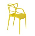 Nowoczesne-żółte-krzesło
