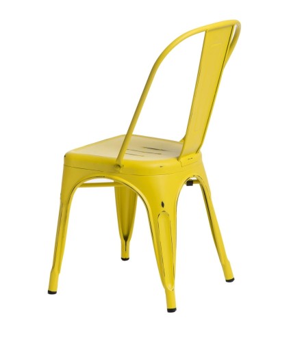 Industrialne-krzesło-metalowe-żółte