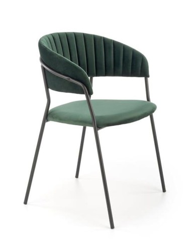 Ciemnozielone-krzesło-do-jadalni