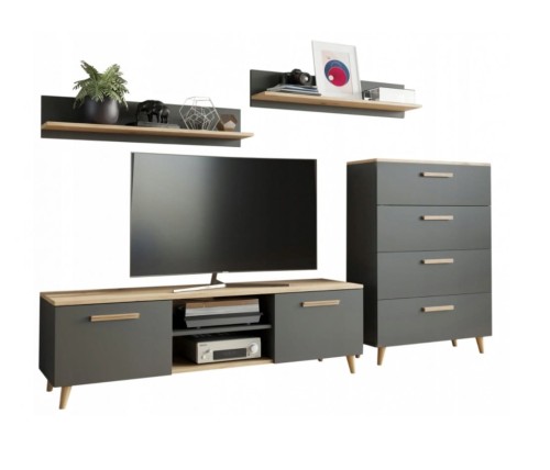 Ciemne-meble-do-salonu-na-nóżkach