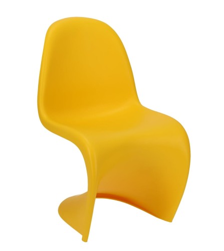 Żółte-krzesło-z-polipropylenu