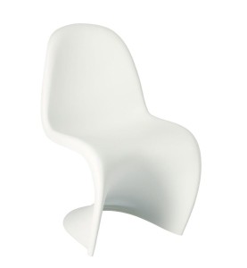 Designerskie krzesło do jadalni biel