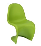 Designerskie krzesło z zielonego polipropylenu